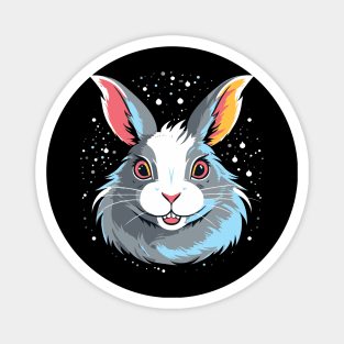 Arctic Hare Smiling Magnet